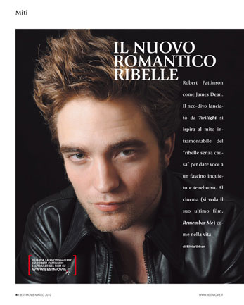 Robert Pattinson, il nuovo romantico ribelle