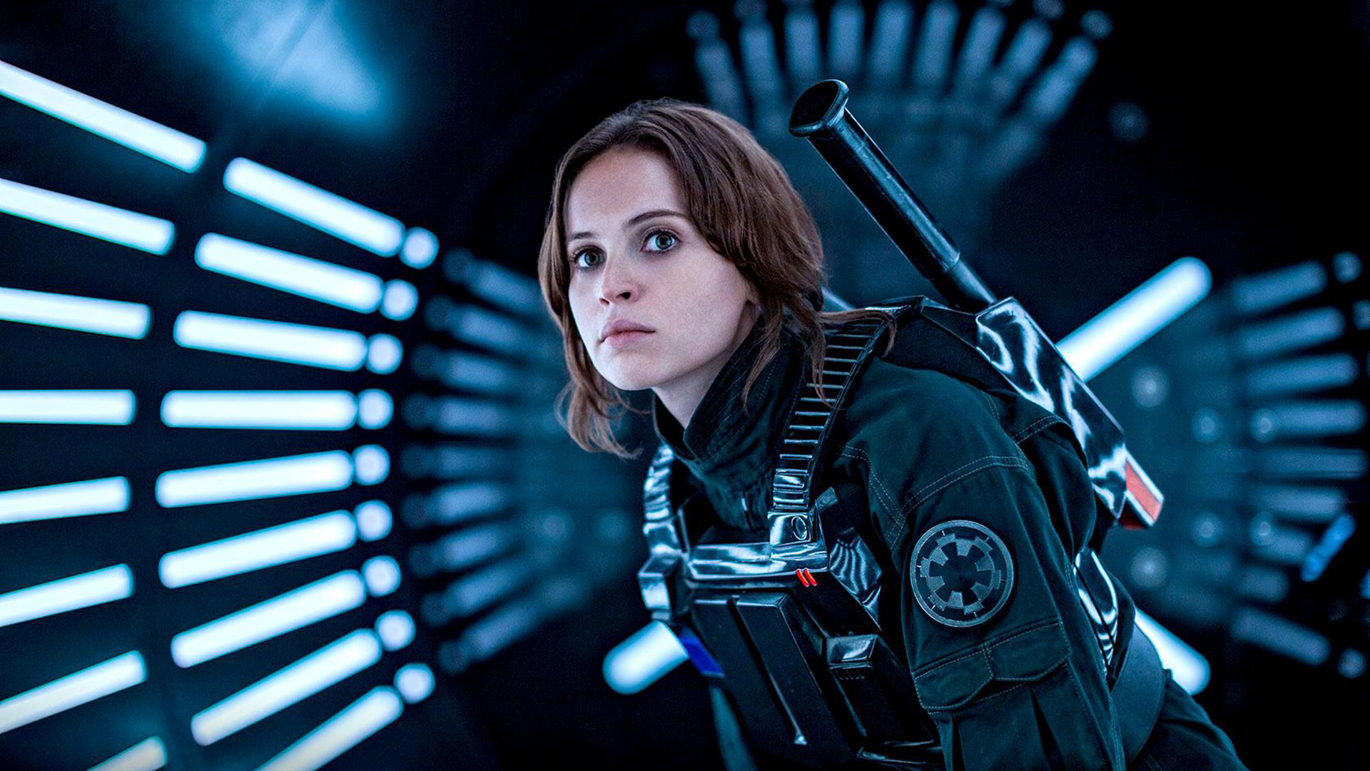 Felicity Jones è Jyn Erso in Rogue One: A Star Wars Story