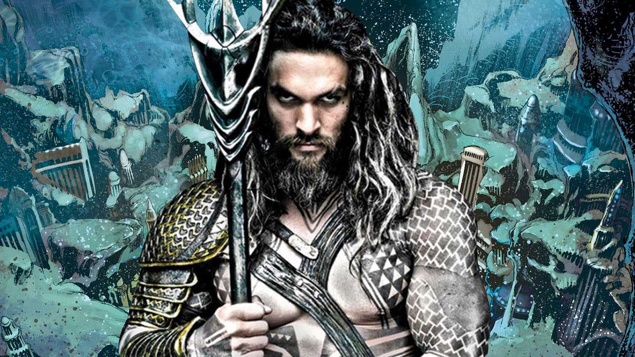 Jason Momoa nei panni di Aquaman