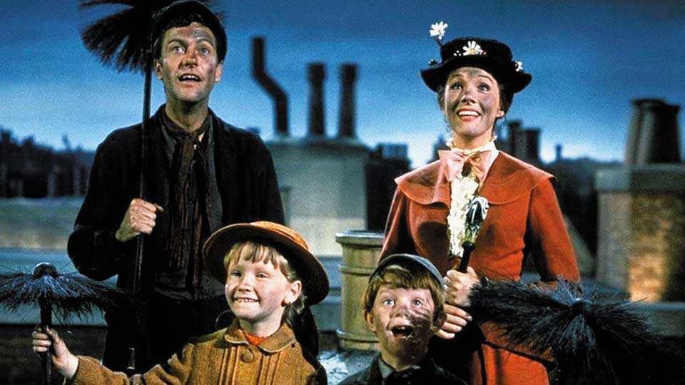 mary poppins, classico, live action, Disney, Dick Van Dyke, Julie Andrews