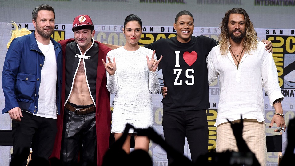 Il cast di Justice League al Comic-Con