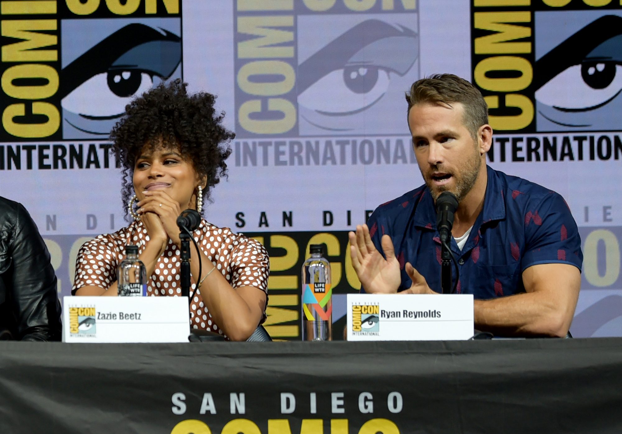 Ryan Reynolds al panel di Deadpool al Comic-Con San Diego 2018