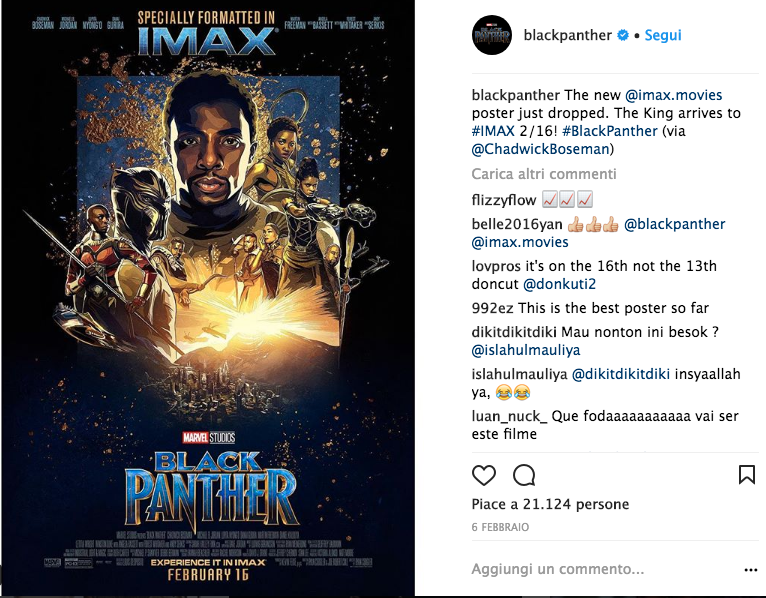 black panther uscita