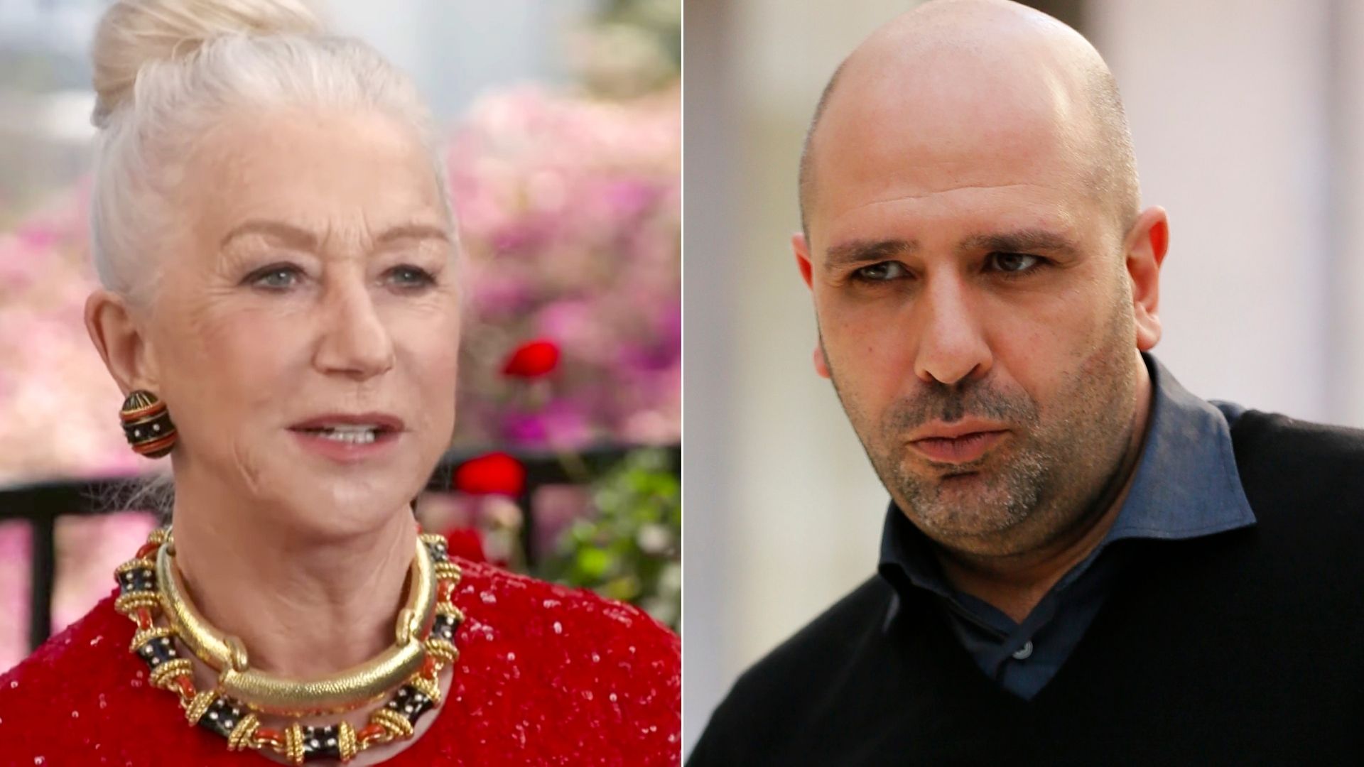 checco zalone ed helen mirren in la vacinada