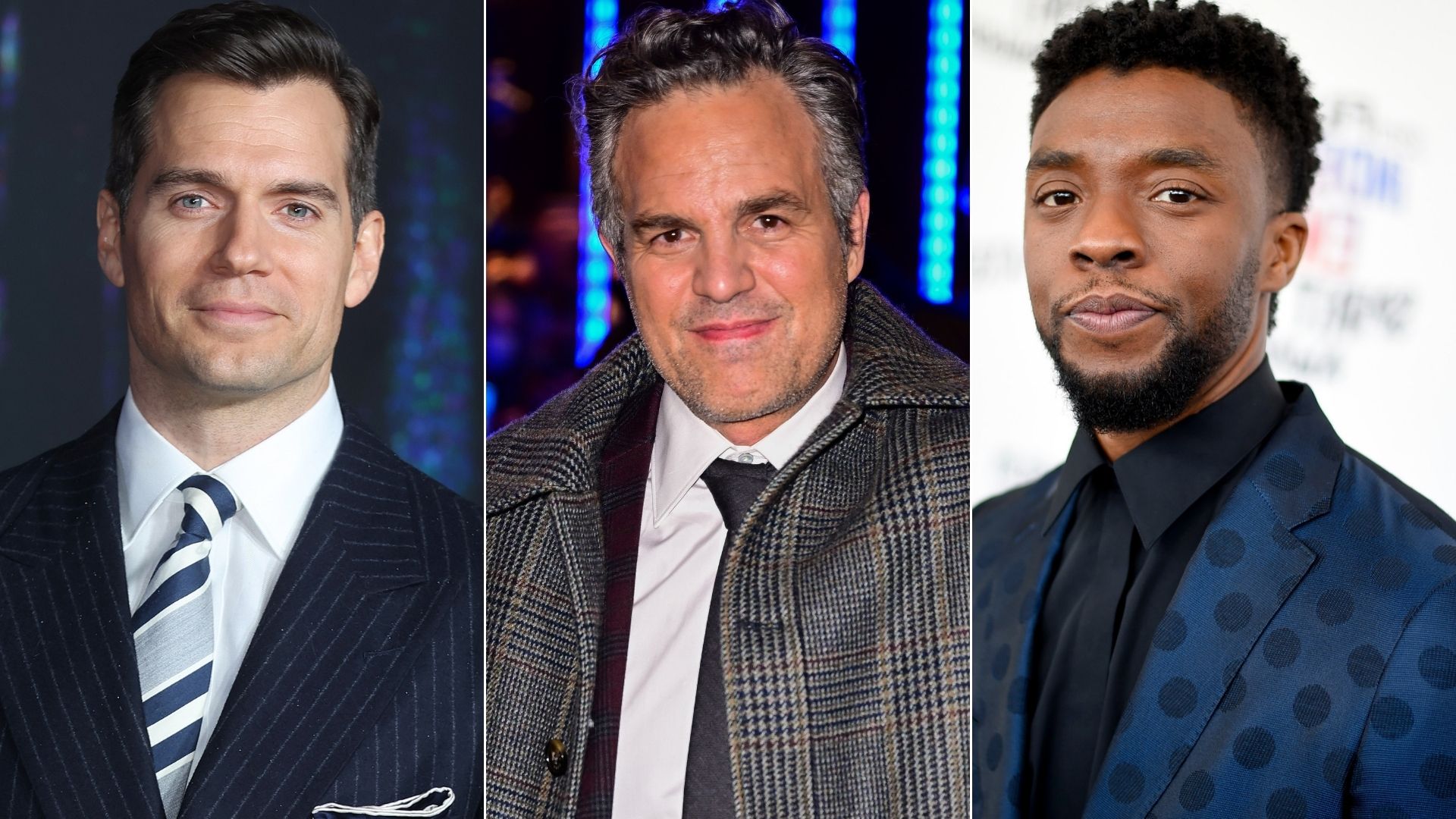 Henry Cavill Mark Ruffalo Chadwick Boseman