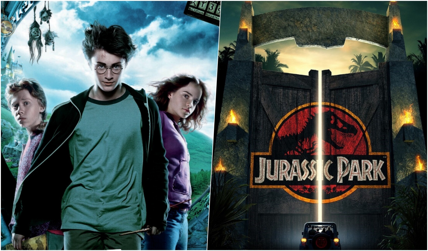 harry potter, jurassic park