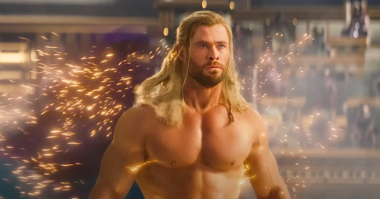 thor love and thunder chris hemsworth muscoli